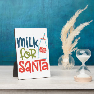 Milk for Santa Plaque