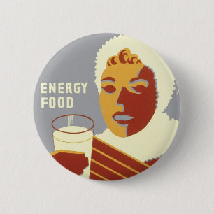 Milk for Warmth 6 Cm Round Badge