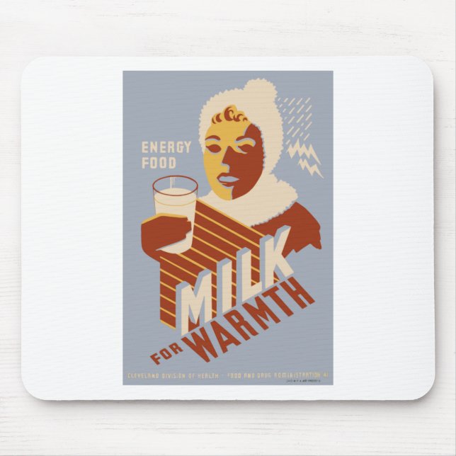 Milk for Warmth Mouse Mat (Front)
