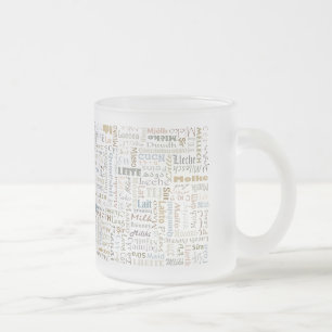 Milk Frosted Glass Coffee Mug