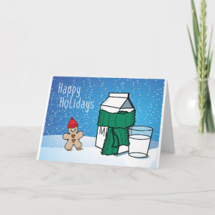 "Milk & Ginger" Funny Snow Holiday Card