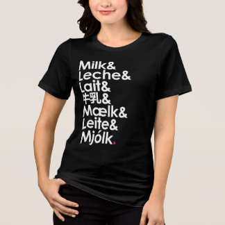 Milk Is Our Love Language Tri-Blend Shirt