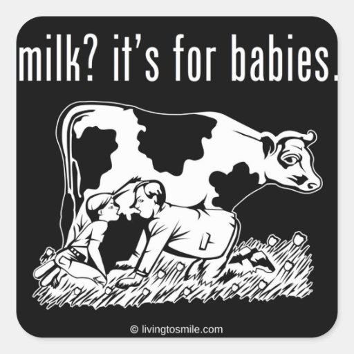 Image of milk? it's for babies. Square Sticker