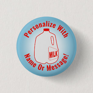Milk Jug 3 Cm Round Badge