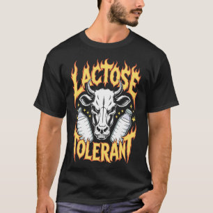 Milk Lover Cow Humour Lactose Tolerant T-Shirt