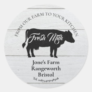 milk marketing produce dairy farmer classic round sticker