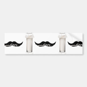 Milk Moustache Bumper Sticker