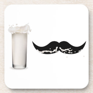 Milk Moustache Coaster