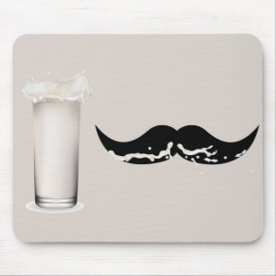 Milk Moustache Creme Mouse Mat