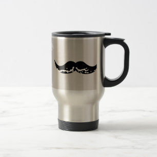 Milk Moustache Creme Travel Mug