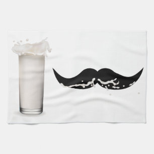 Milk Moustache Tea Towel