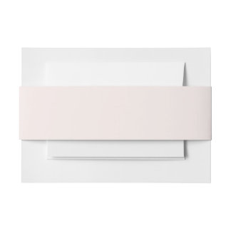 milk pink solid invitation belly band