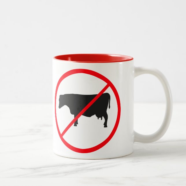Milk Prohibited! Two-Tone Coffee Mug (Right)