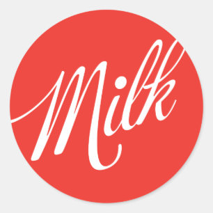 Milk Red Sticker
