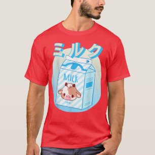 Milk shake cartoon pastel Japan retro 90s  T-Shirt