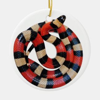 Milk snake ceramic tree decoration
