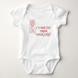Milk sucker baby bodysuit