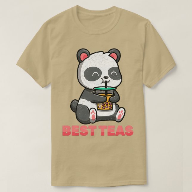 Milk Tea Best Teas Panda Bubble Tea T-Shirt (Design Front)
