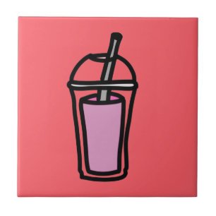 Milk tea Bubble Tea cute teen drink Tile