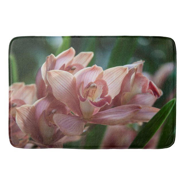 Milk Tea Orchid Bath Mat (Front)