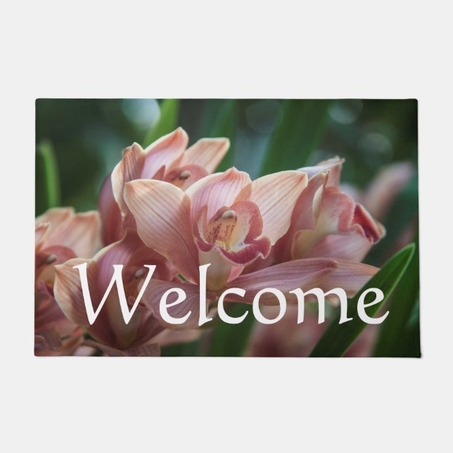 Milk Tea Orchid Doormat (Front)