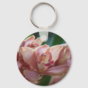 Milk Tea Orchid Key Ring