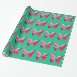 Milk Tea pink bubble tea Wrapping Paper