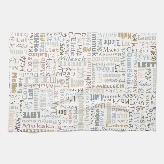 Milk Tea Towel (Horizontal)