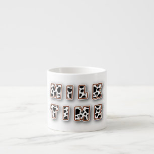 Milk time cow pattern espresso cup