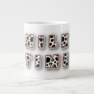 Milk time cow pattern large coffee mug