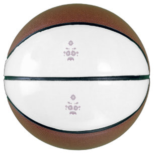 Milk White Classic Rose decorative design Basketball