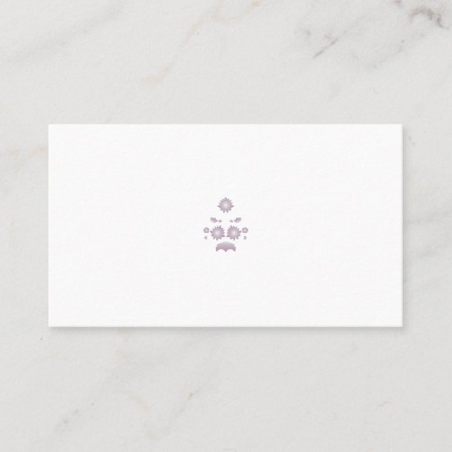 Milk White Classic Rose decorative design Place Card (Front)