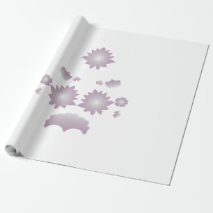 Milk White Classic Rose decorative design Wrapping Paper