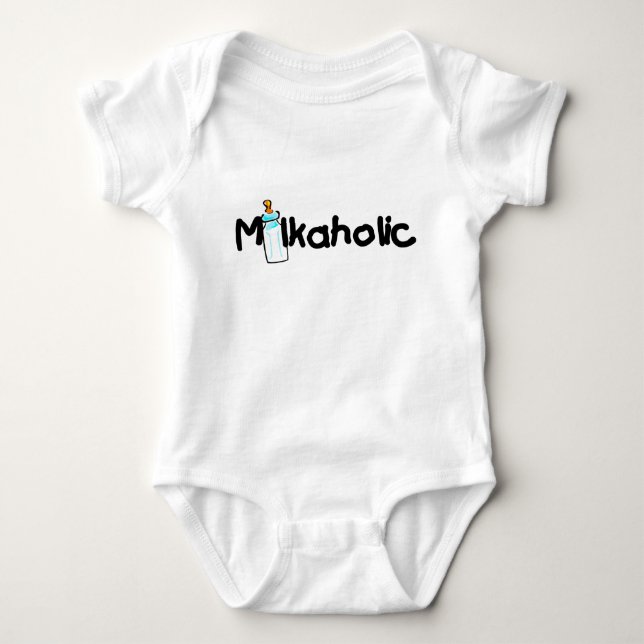 Milkaholic Baby Bodysuit (Front)