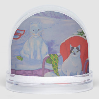 Milker and the Snowcat Snowglobe