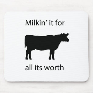 milkin' it for all it's worth mouse mat