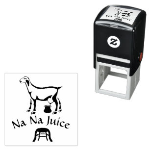 Milking Goat Stool Line Art Self-inking Stamp