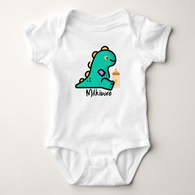 "Milkivore"  Baby Bodysuit (Front)