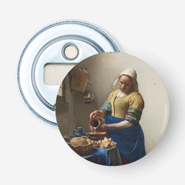 Milkmaid Johannes Vermeer Bottle Opener (Front)