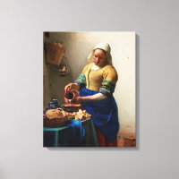 Milkmaid Kitchen Maid by Johannes Vermeer