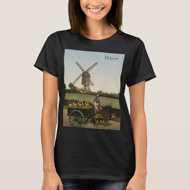 Milkseller in Belgium (1900) T-Shirt (Front)