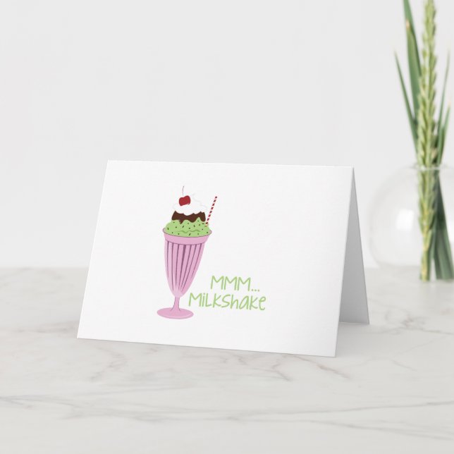 Milkshake Ice Cream Card (Front)