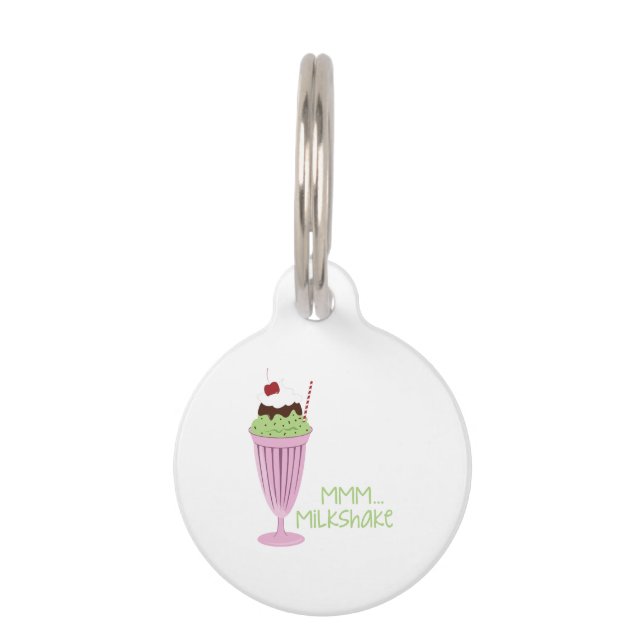 Milkshake Ice Cream Pet Tag (Front)