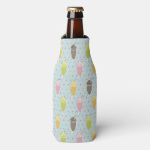 Milkshake Pattern Bottle Cooler