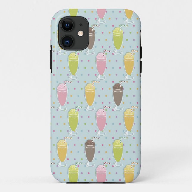 Milkshake Pattern Case-Mate iPhone Case (Back)