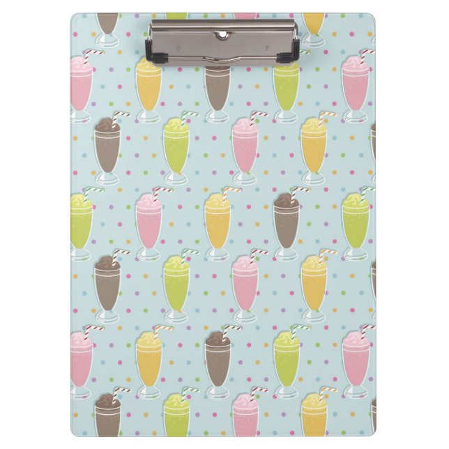 Milkshake Pattern Clipboard (Front)