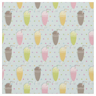 Milkshake Pattern Fabric