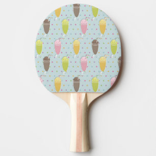 Milkshake Pattern Ping Pong Paddle