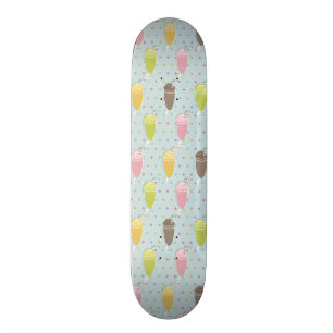 Milkshake Pattern Skateboard