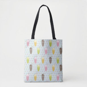 Milkshake Pattern Tote Bag